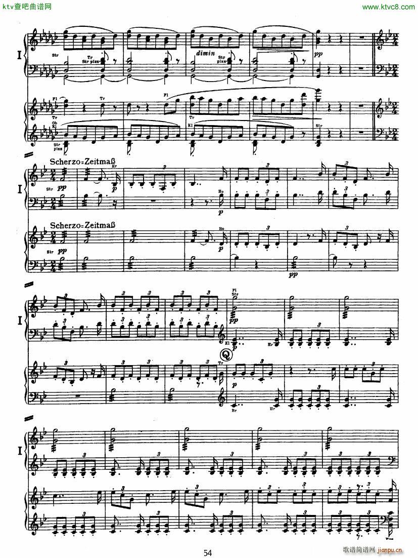 Bruckner Symphony No 4 4 hands arr ()3