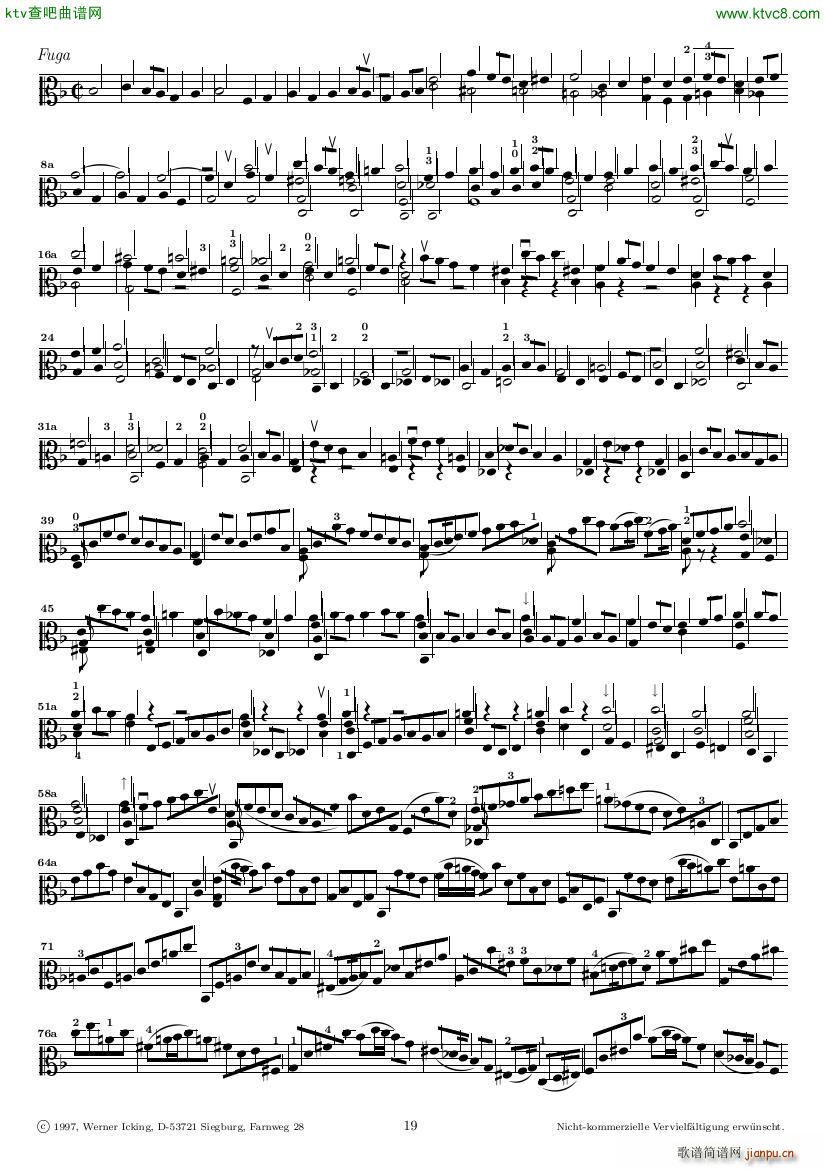 Bach JS BWV 1005 Sonata for Solo Violin in C()19