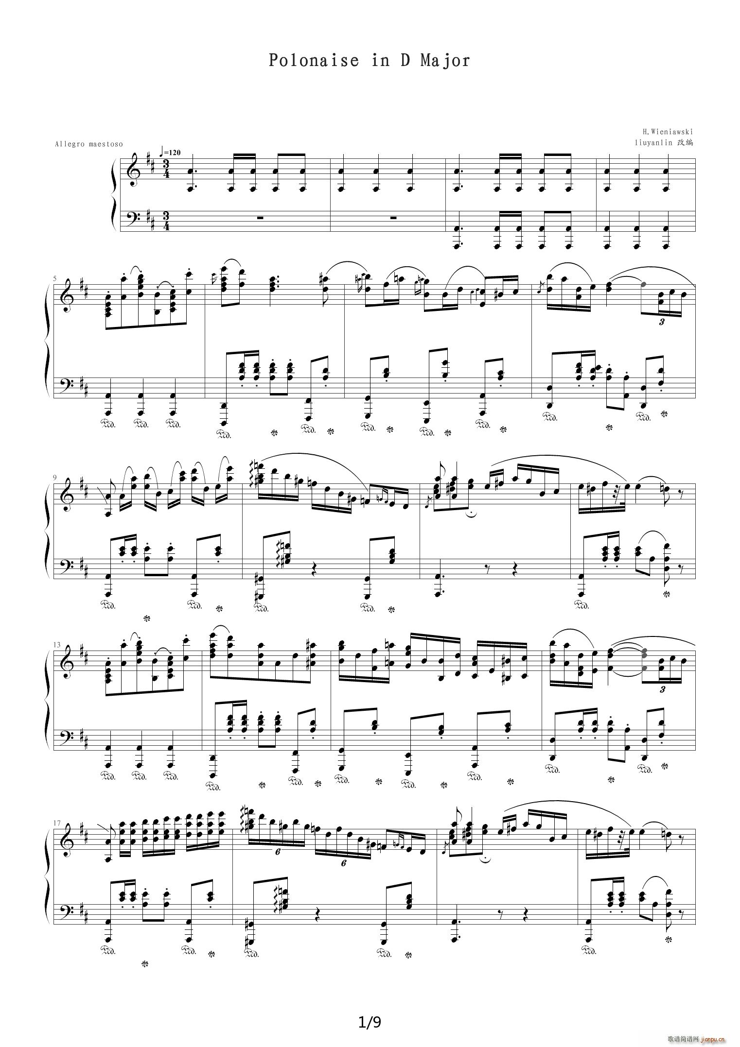 Polonaise in D Major D()1