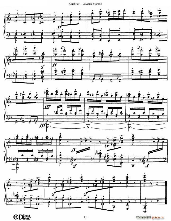 Chabrier Joyeuse Marche Joyeuse Marche(ʮּ)10