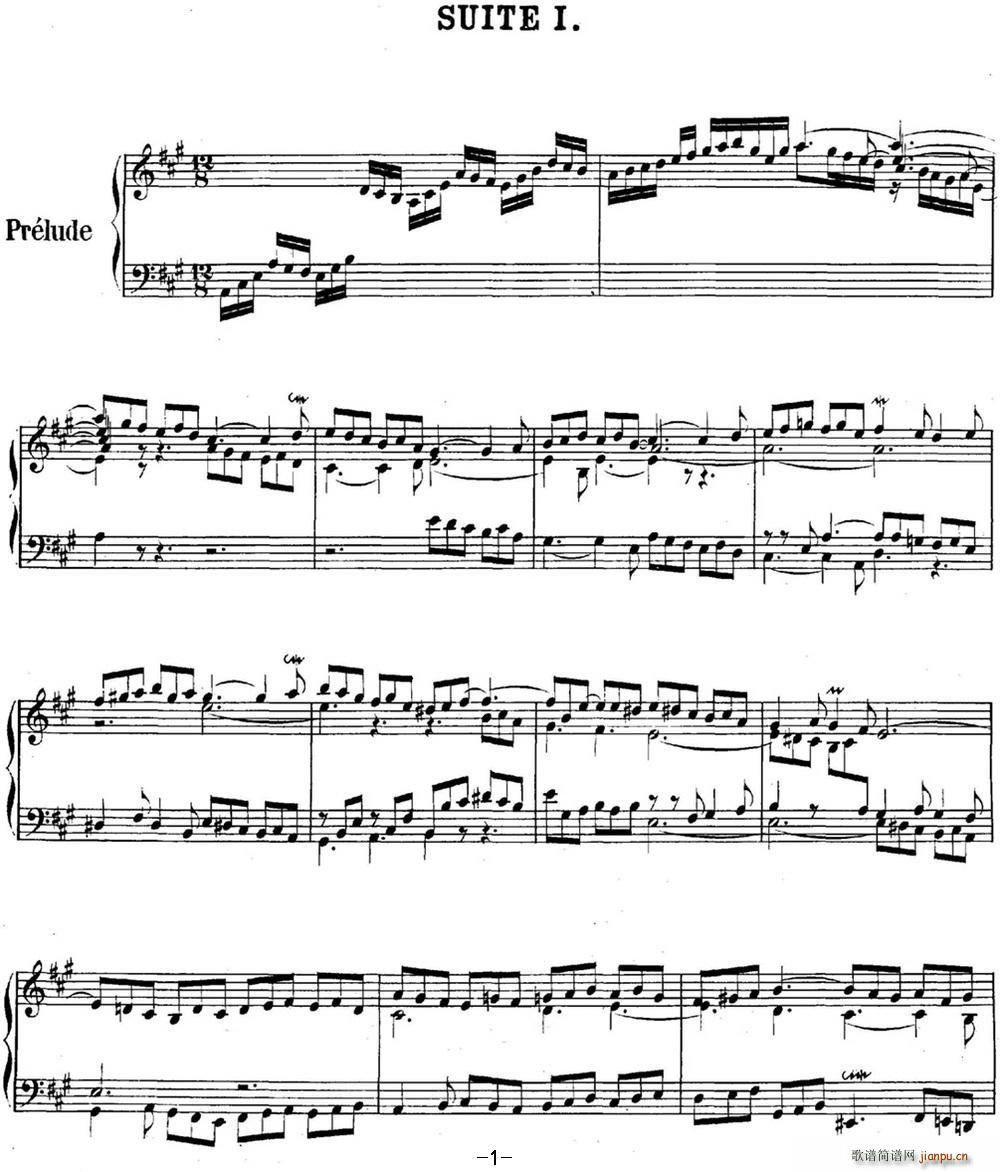 ӢNo 1 ͺ A 1st Suite BWV 806()1