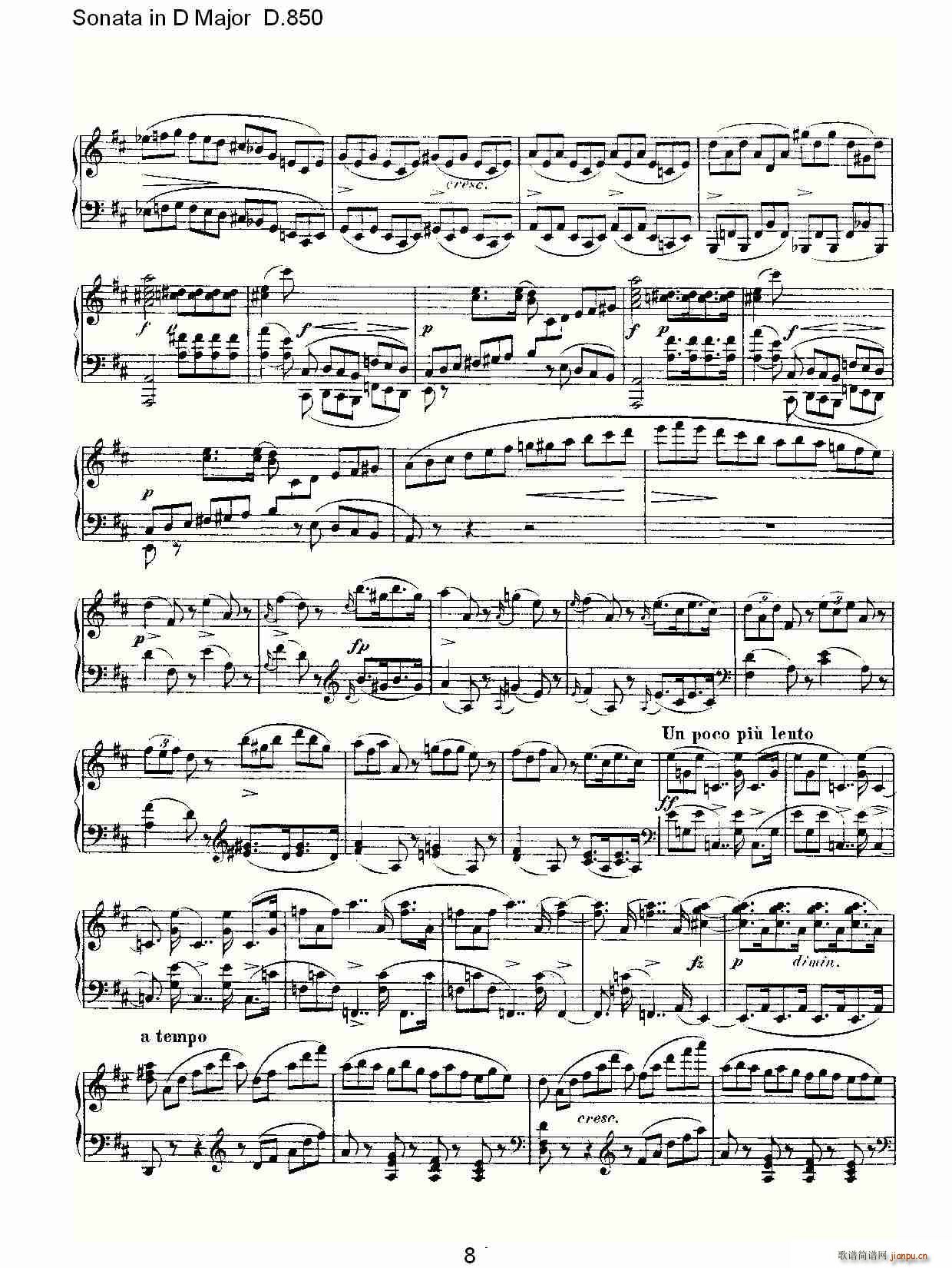 Sonata in D Major D.850(ʮּ)8