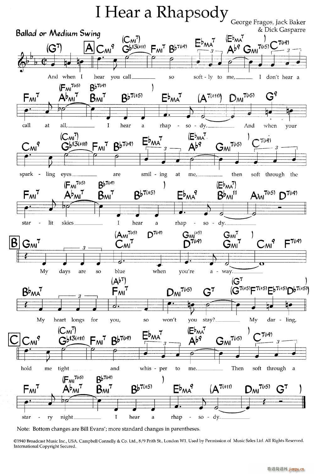 I Hear a Rhapsody (ʮּ)1