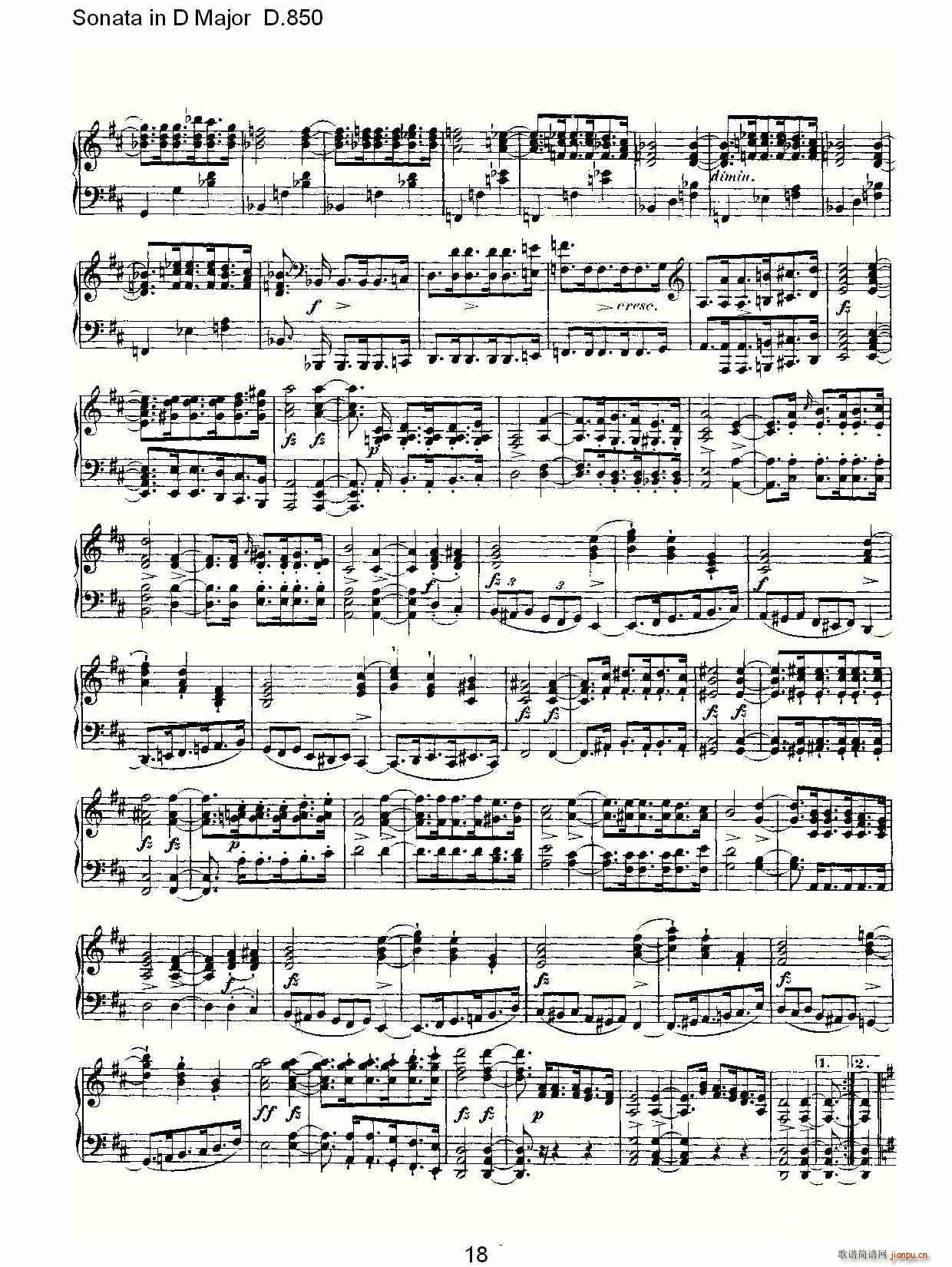 Sonata in D Major D.850(ʮּ)18