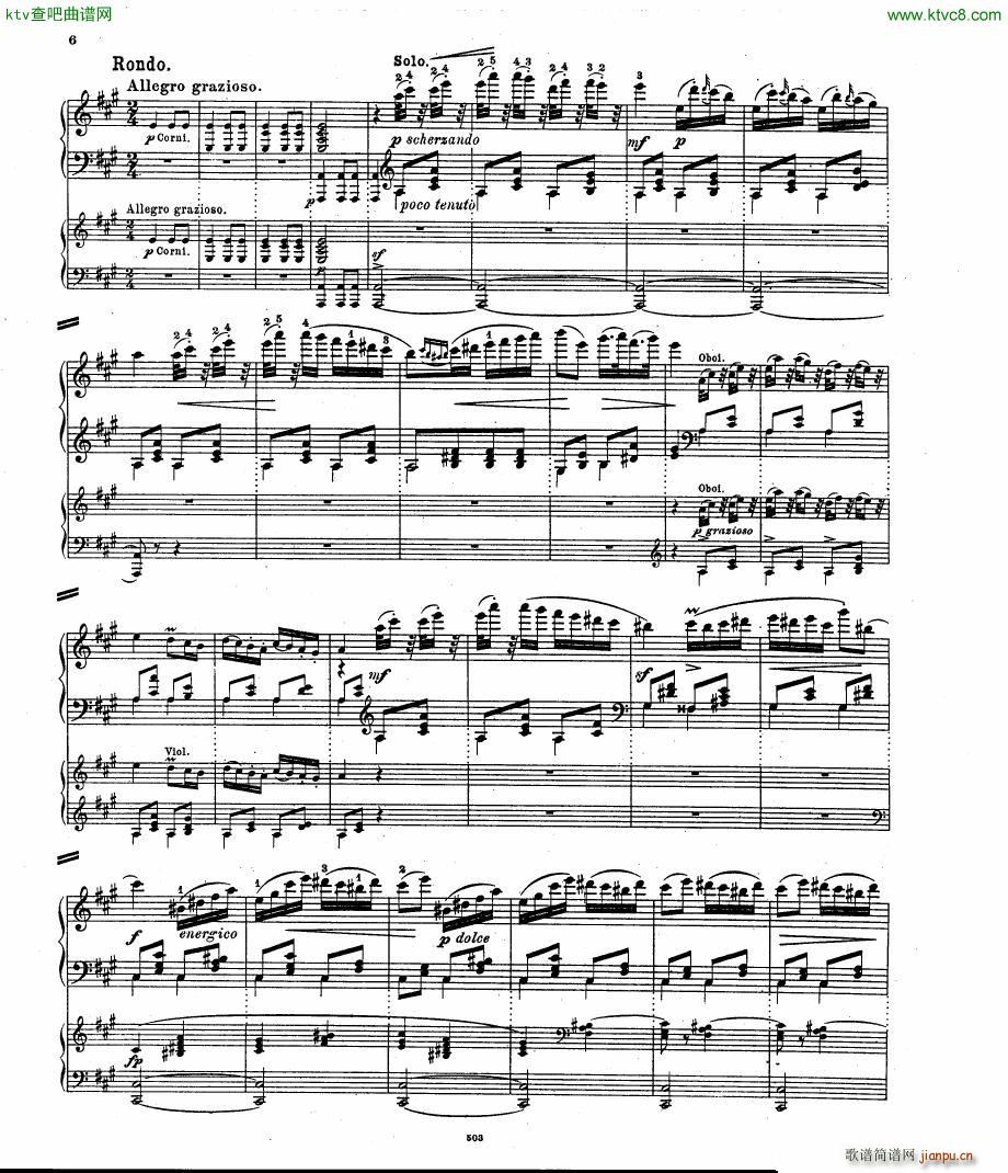 Hummel op 56 Rondo brillant pno orch()5