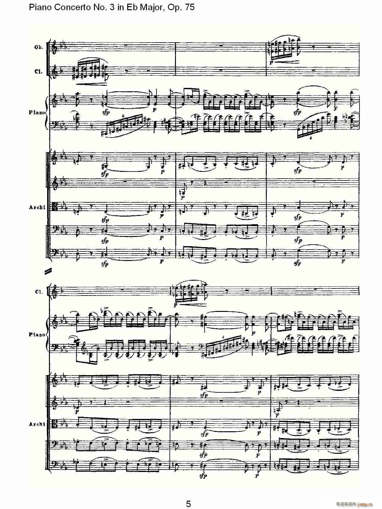 Piano Concerto No.3 in Eb Major,Op.75()5