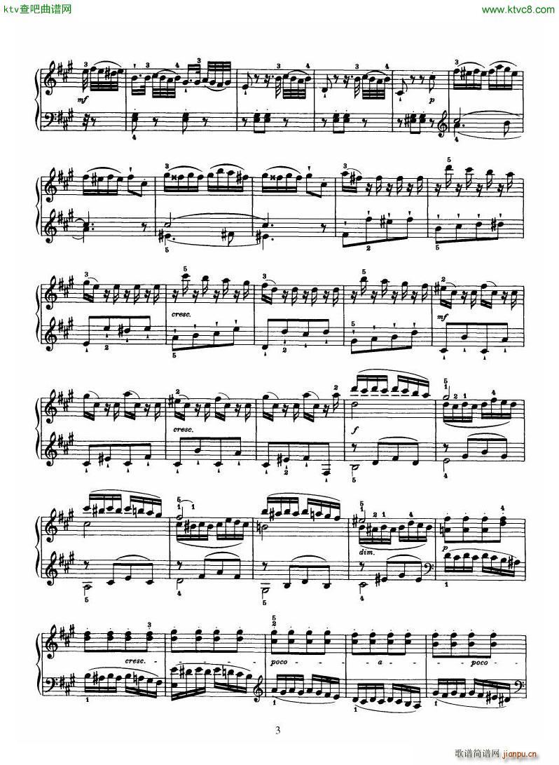 Haydn Piano Sonata No 30 In A(钢琴谱)3