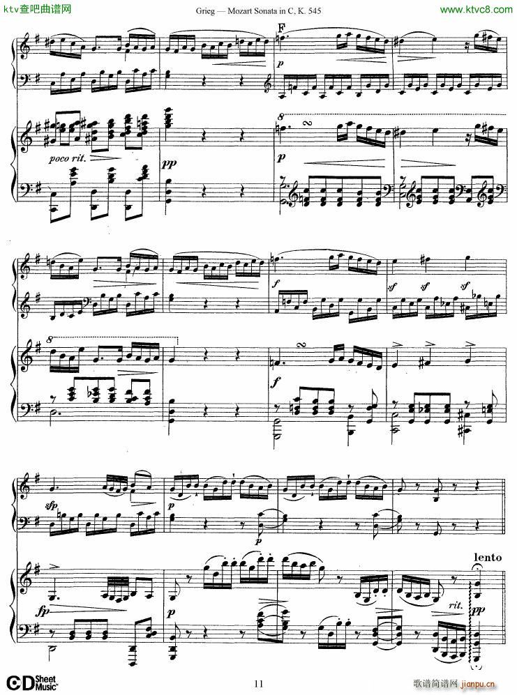 Grieg Mozart sonata KV545 2 pianos()11