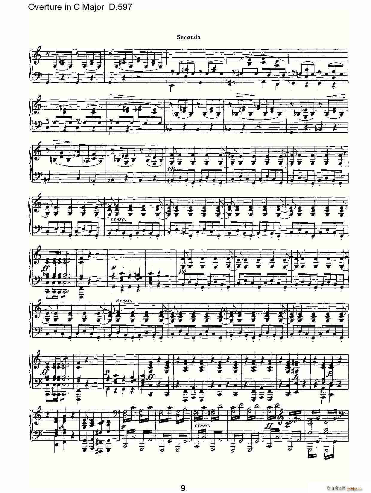 Overture in C Major D.597(ʮּ)9