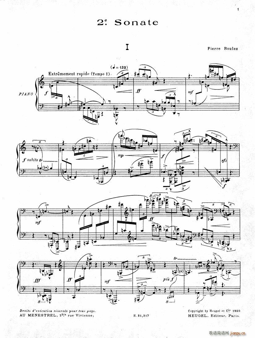 Pierre Boulez Sonata No 2 1 24()1