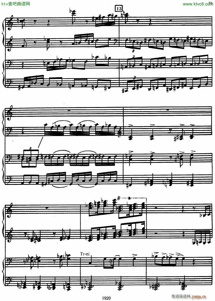 Honegger Symphony No 3 Liturgicheskaya 2 pianos ()9