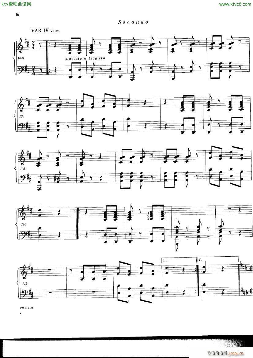Chopin ekier variations in D()14