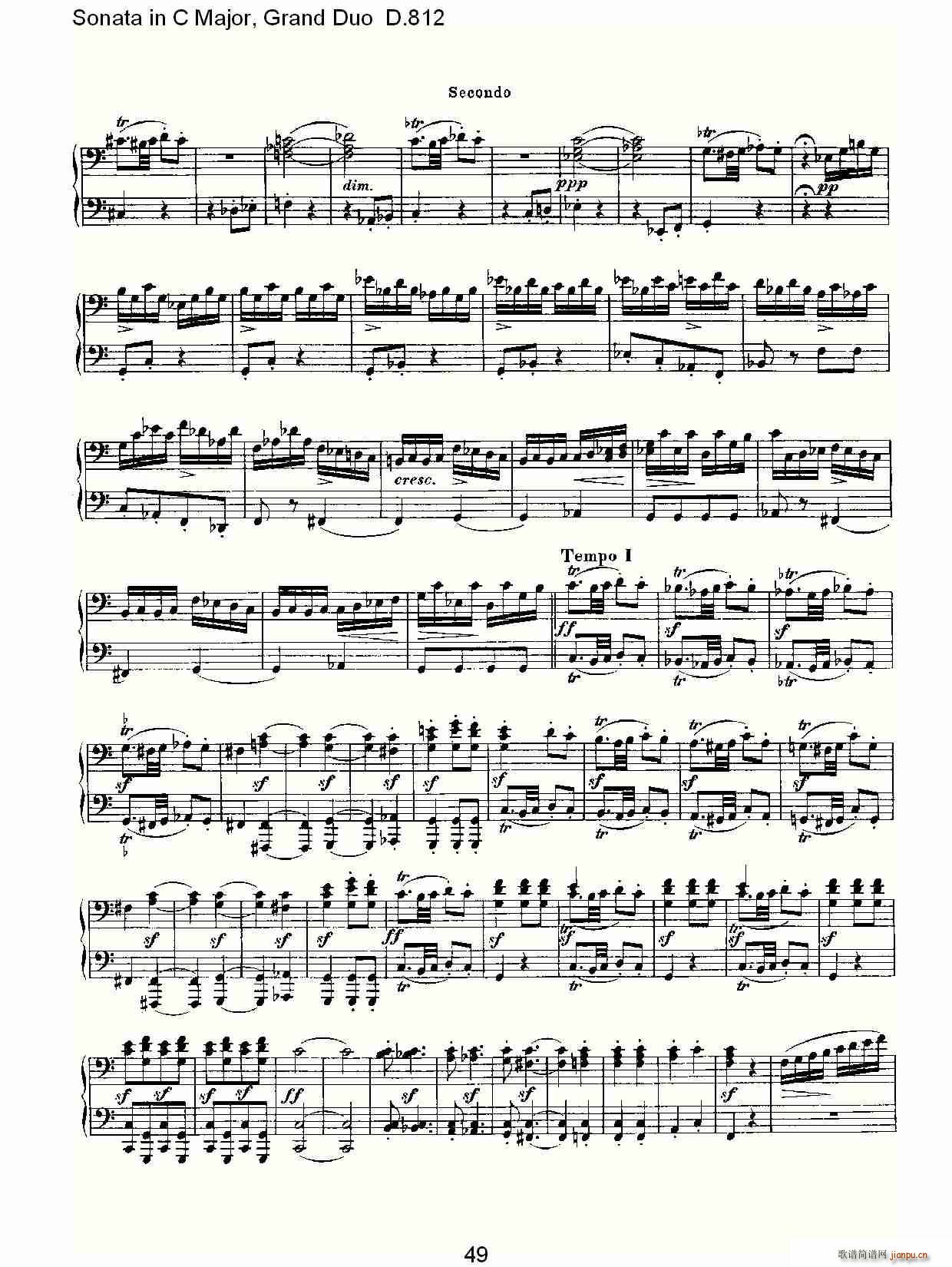 Sonata in C Major, Grand Duo D.812()19