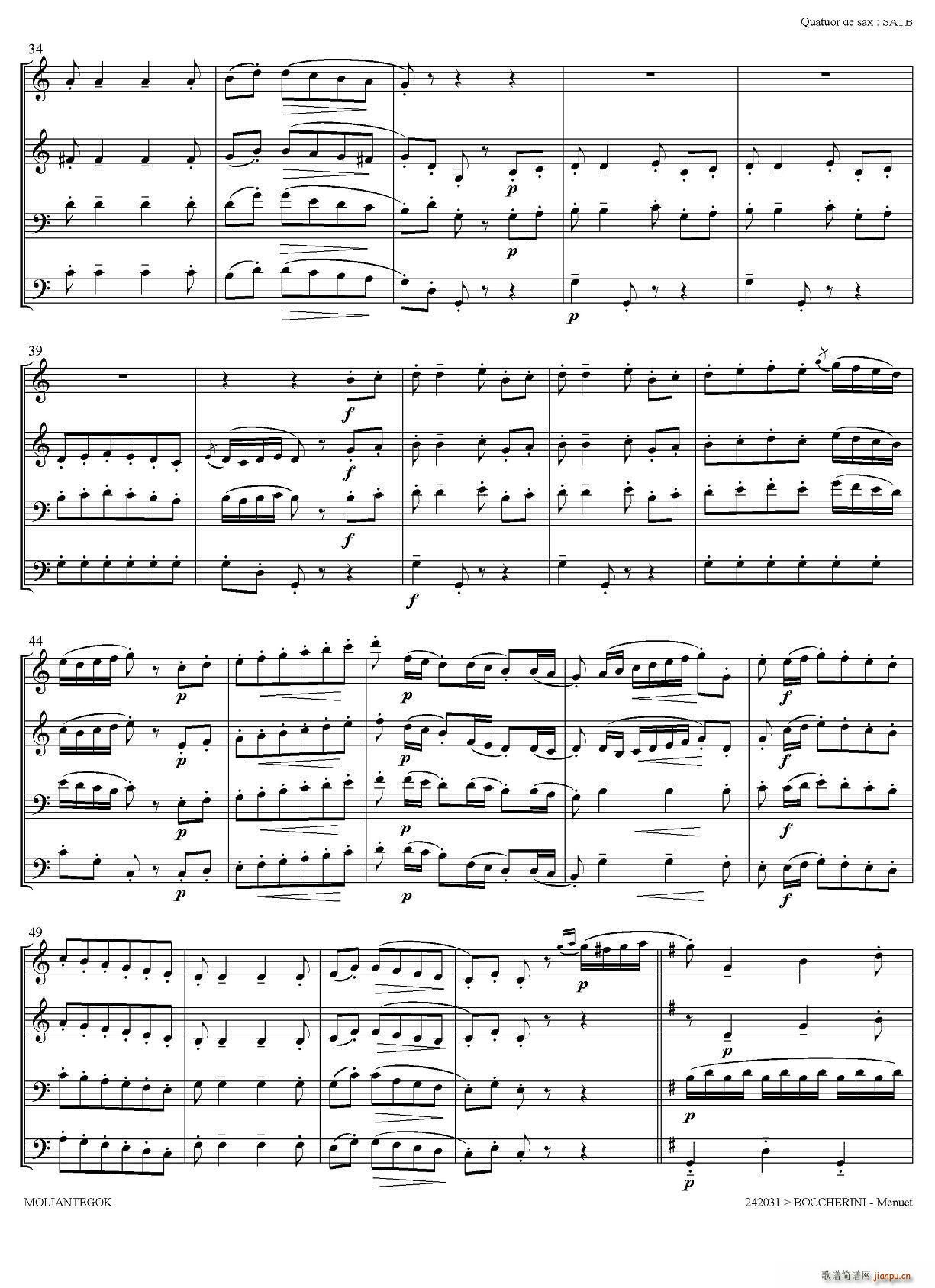 Quintette Op 11 No 5 ()3