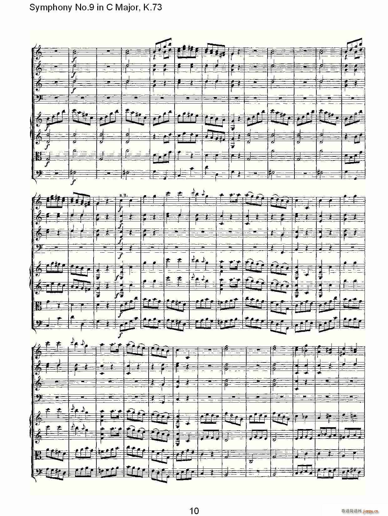 Symphony No.9 in C Major, K.73(ʮּ)10