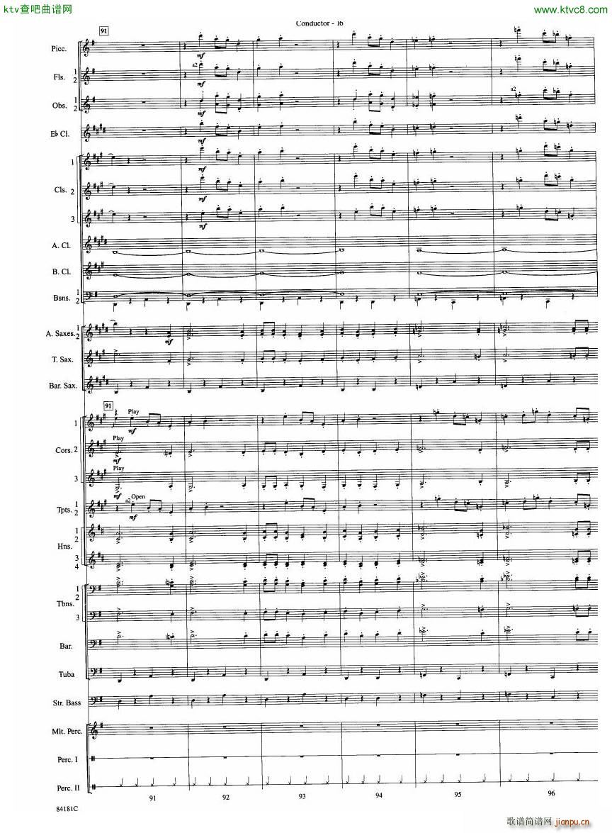 Anderson Sleigh Ride full score()17