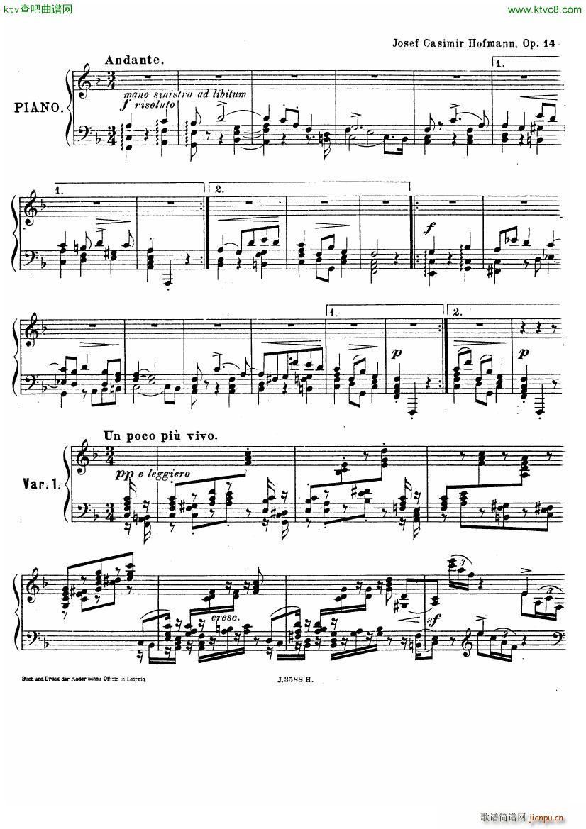 hofmann variation fugue()1