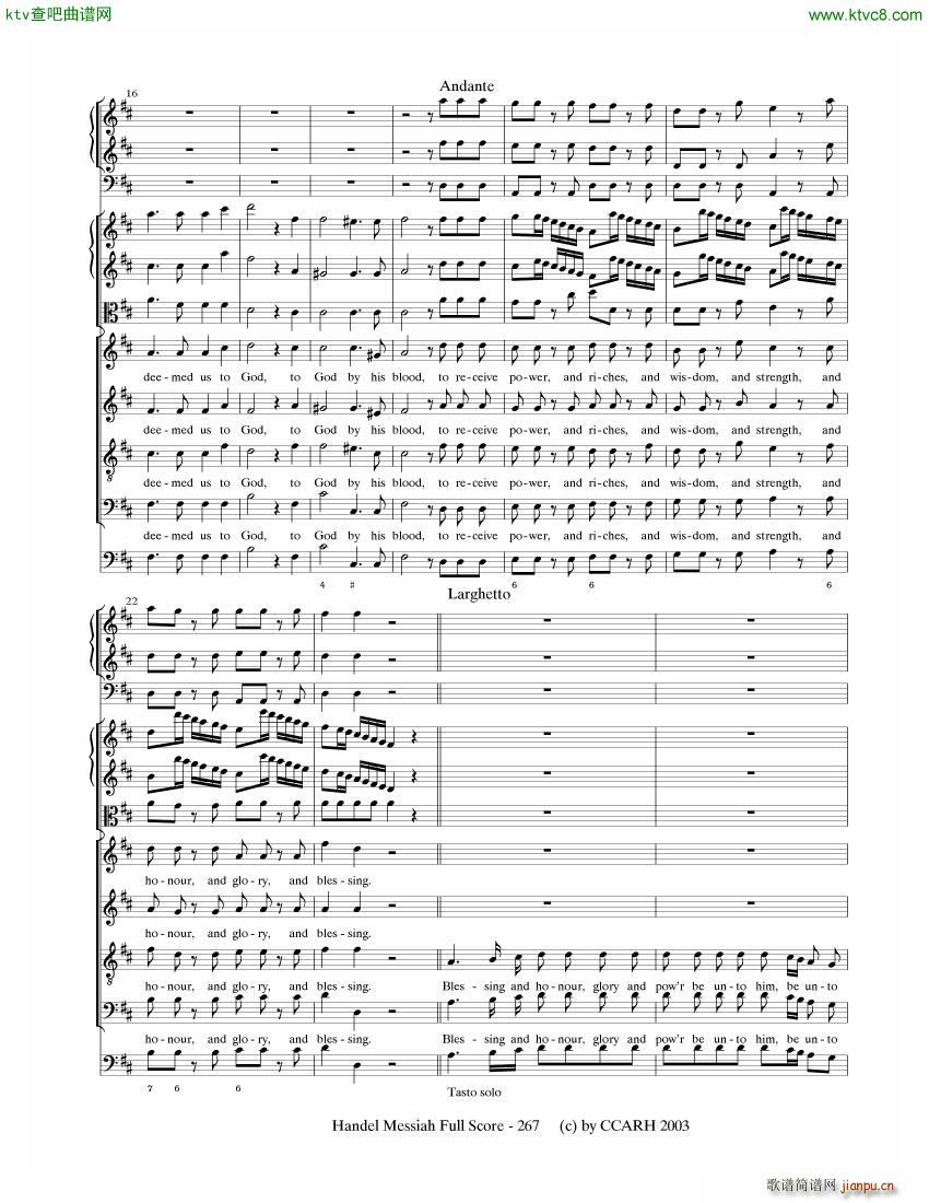 G F Handel Messiah Open Score ()26