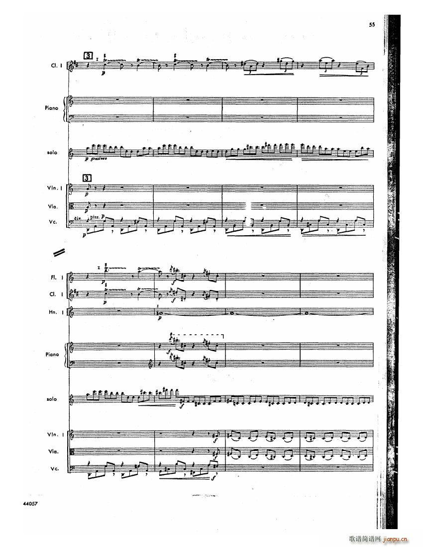 Barber op 14 Violin Concerto Score ()14