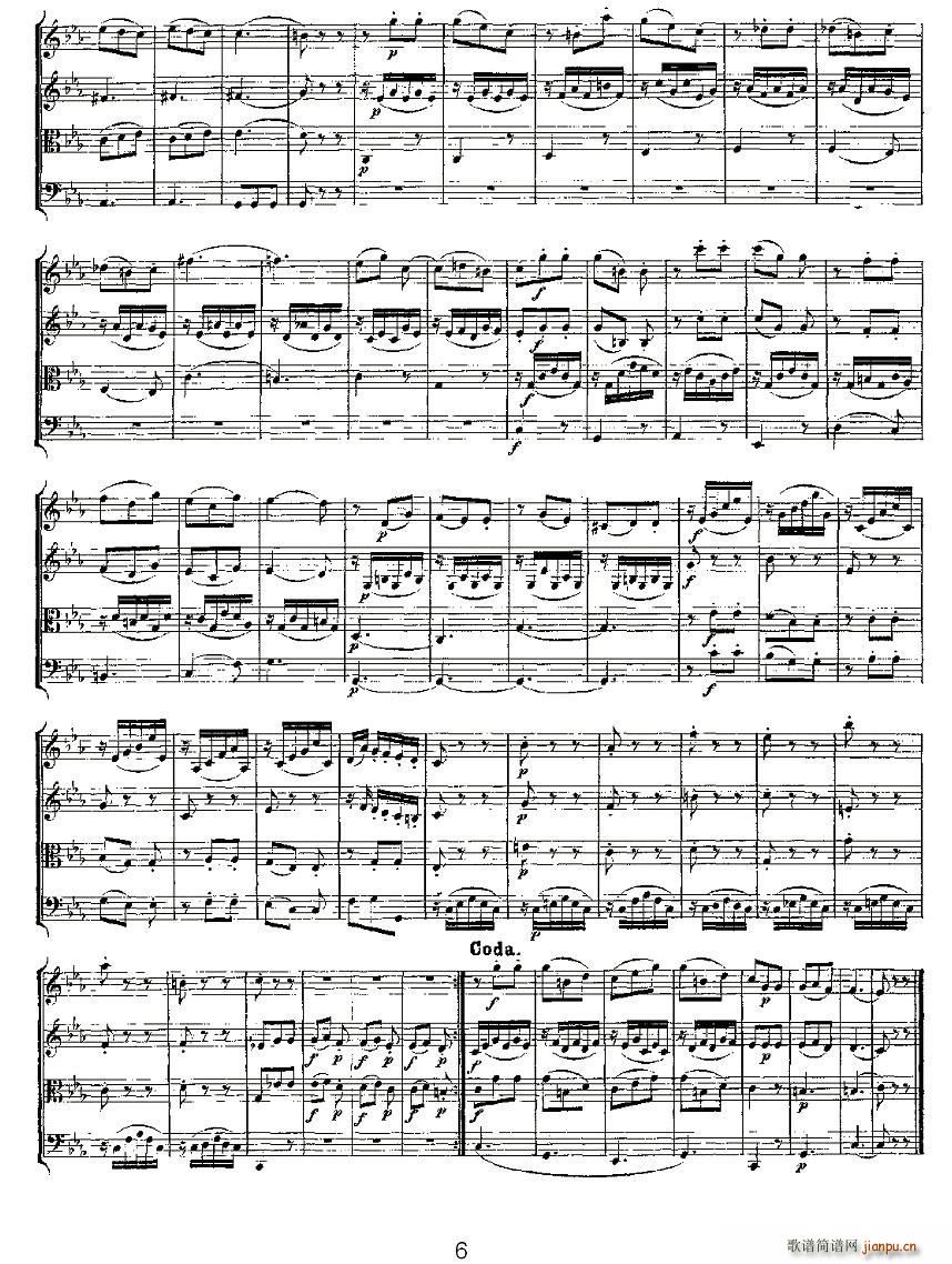 Quartet No 4 in C Major K 157 C()6