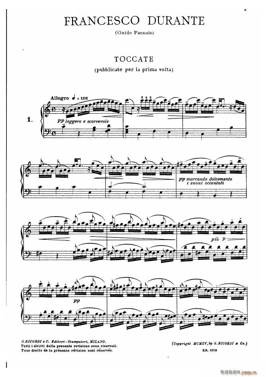 Durante Toccate Toccate(ʮּ)1