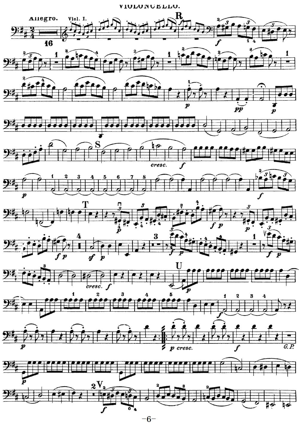 Mozart Quartet No 20 in D Major K 499 Cello(ʮּ)6