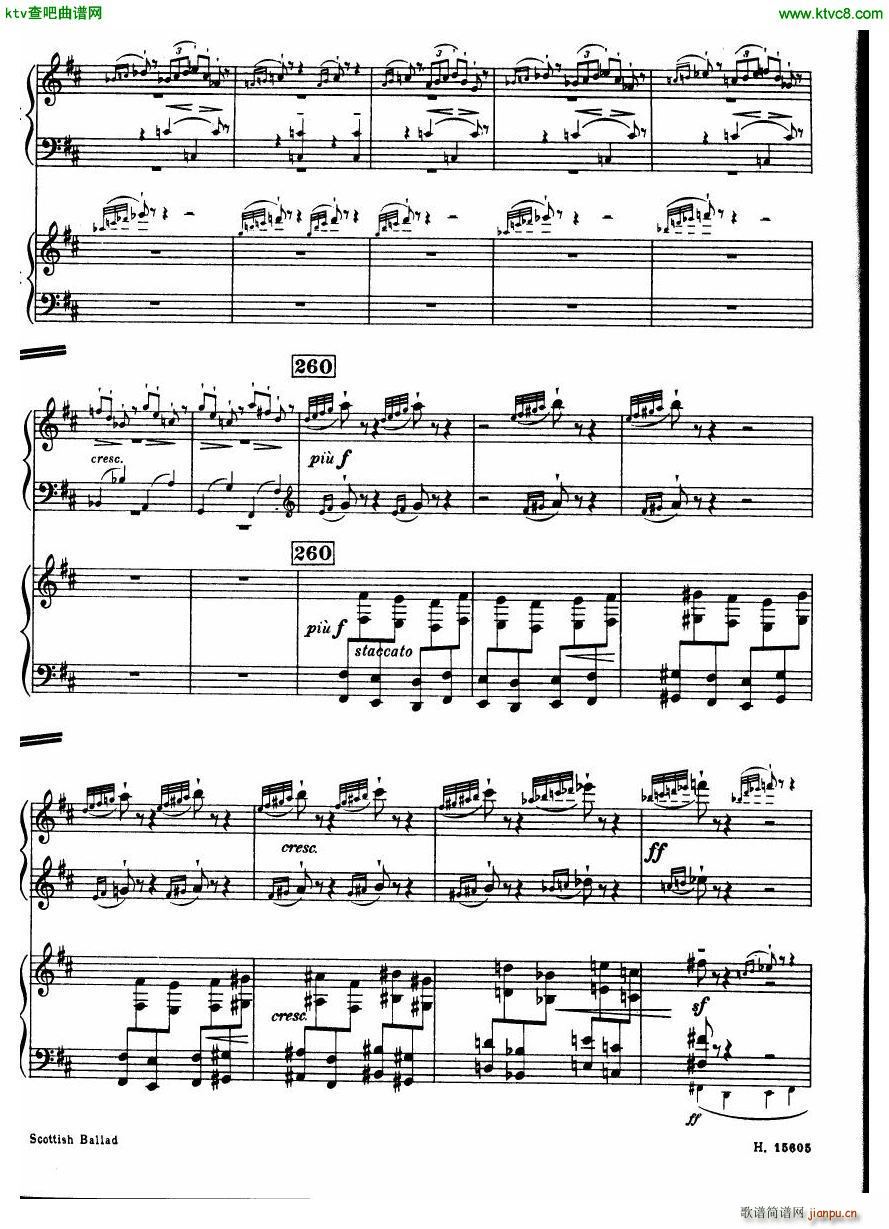 Britten Scottish Ballad op 26 arr for 2 pianos()27