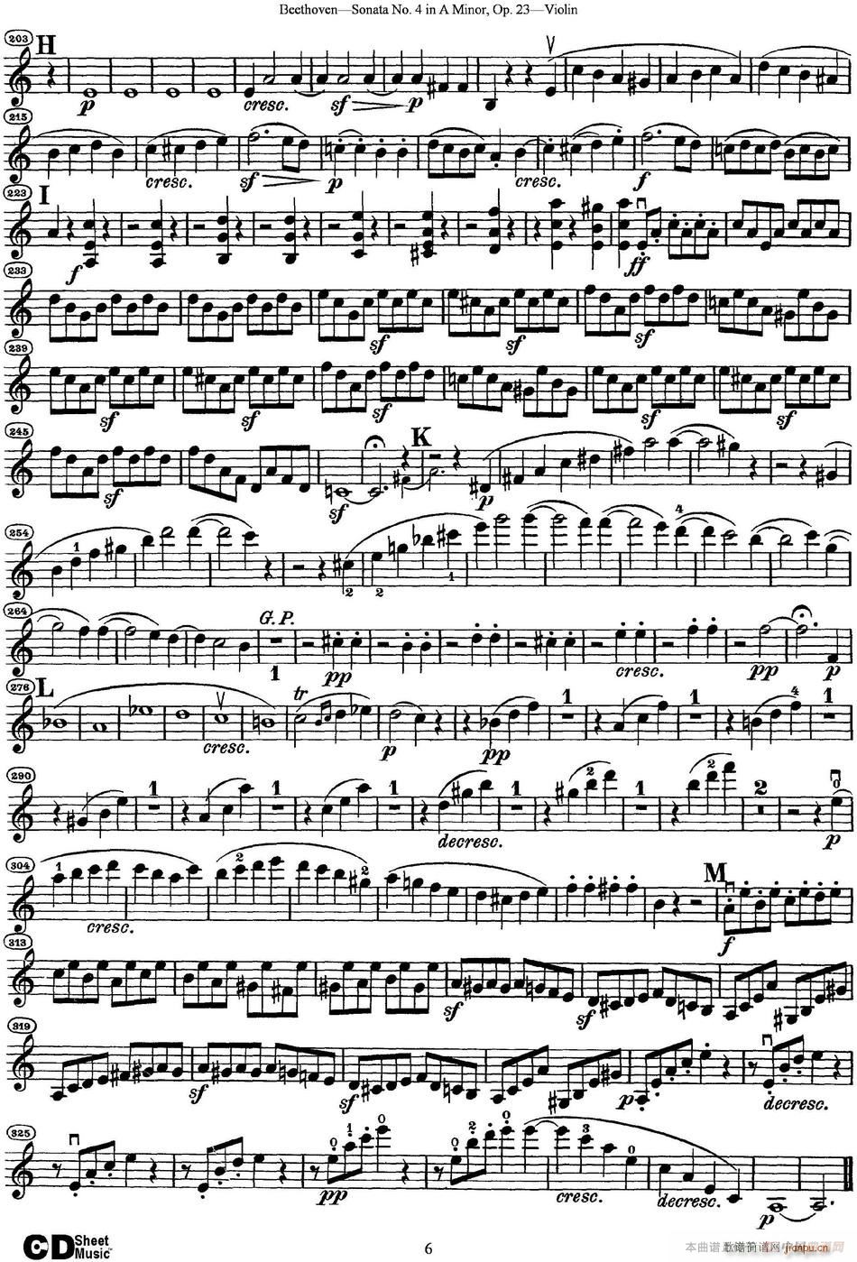 Violin Sonata No 4 in A Minor Op 23(С)6