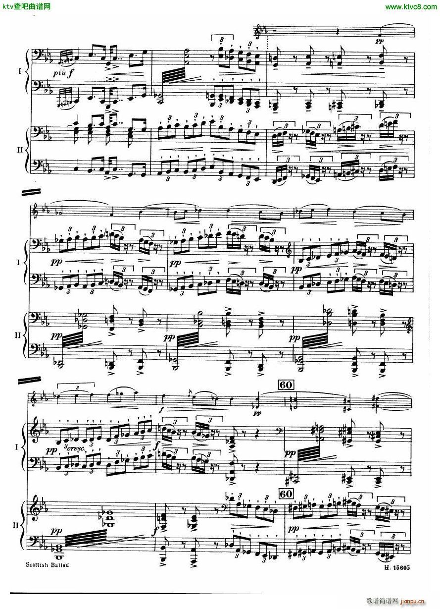 Britten Scottish Ballad op 26 arr for 2 pianos()7