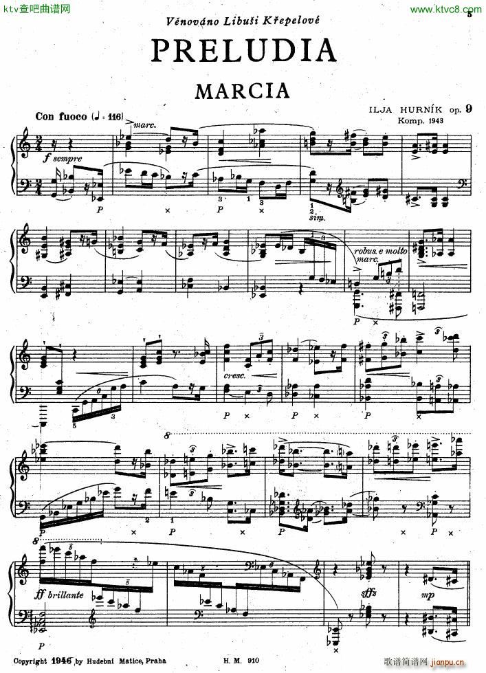Hurnik preludes op 9()1