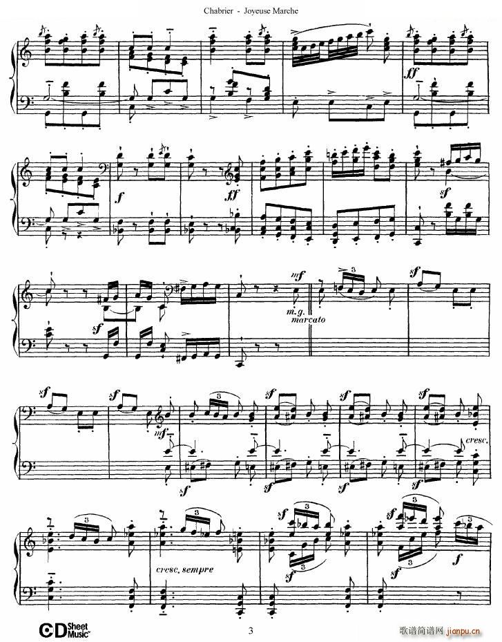 Chabrier Joyeuse Marche Joyeuse Marche(ʮּ)3