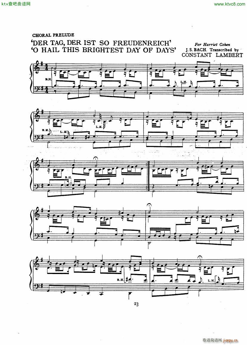 Bach JS A transcription book for Harriet Cohen()26