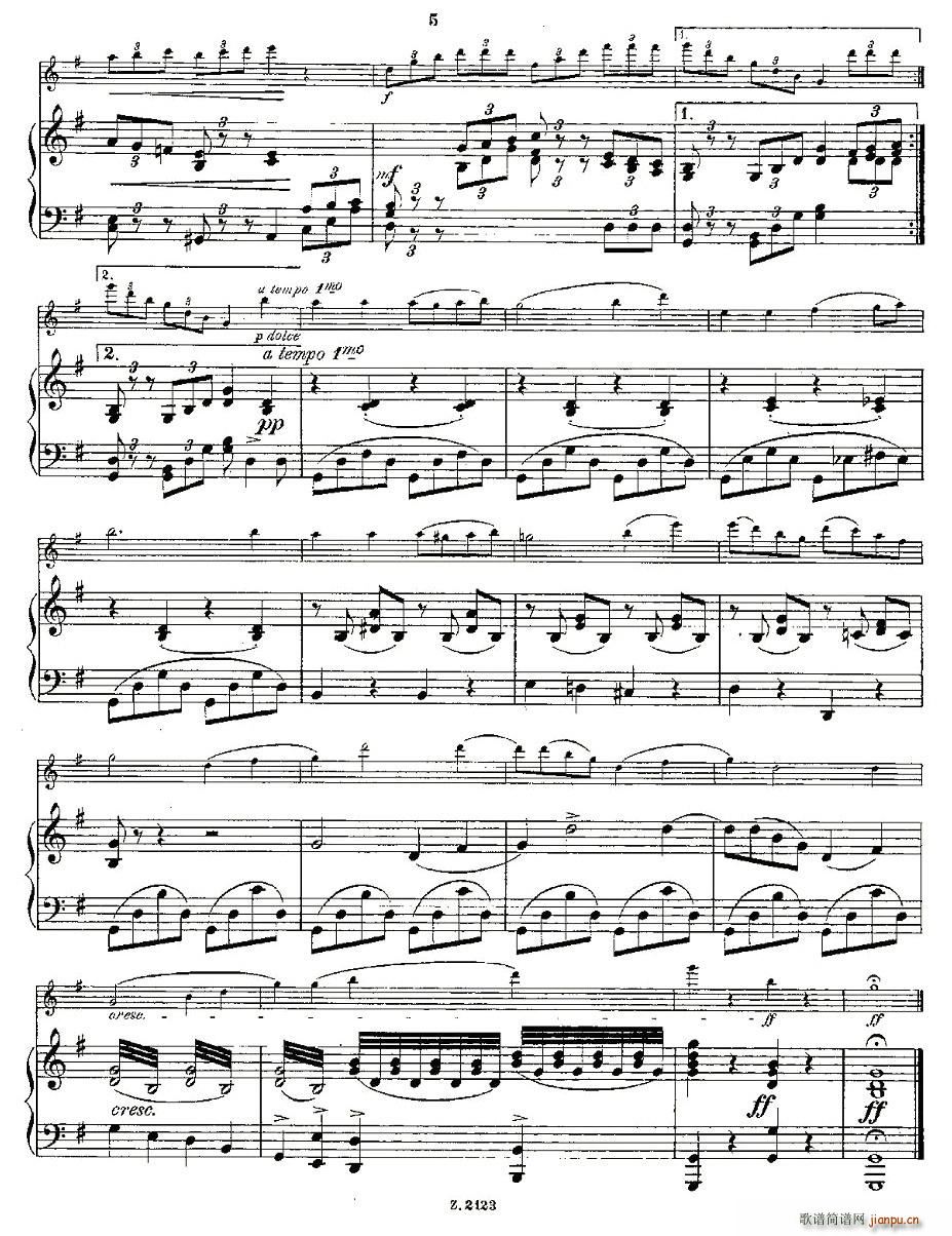 Solovortrag fur junge Flotenspieler.Op.47()5