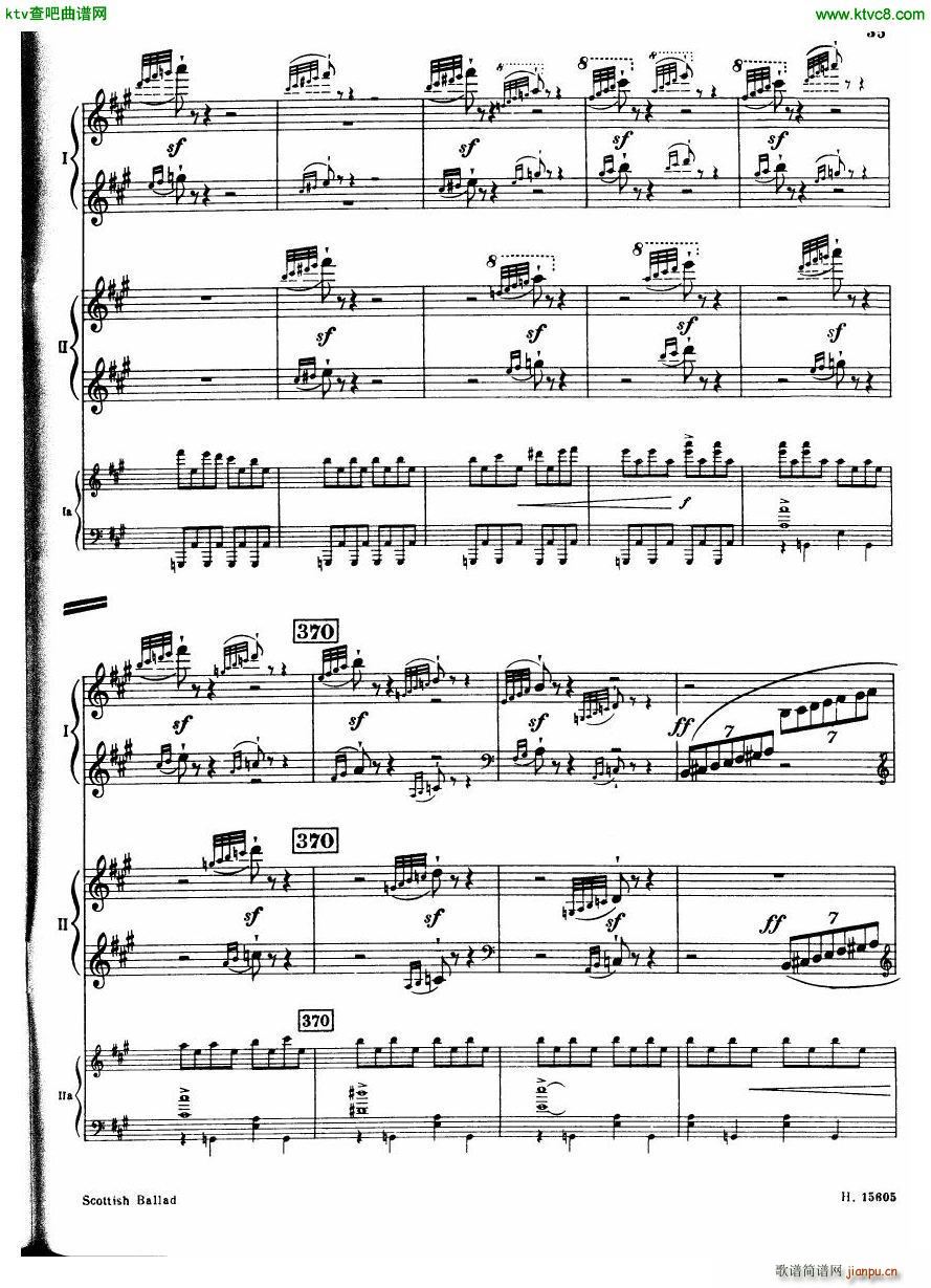 Britten Scottish Ballad op 26 arr for 2 pianos()36