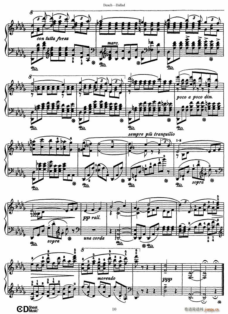 Beach Ballad in D flat major()10
