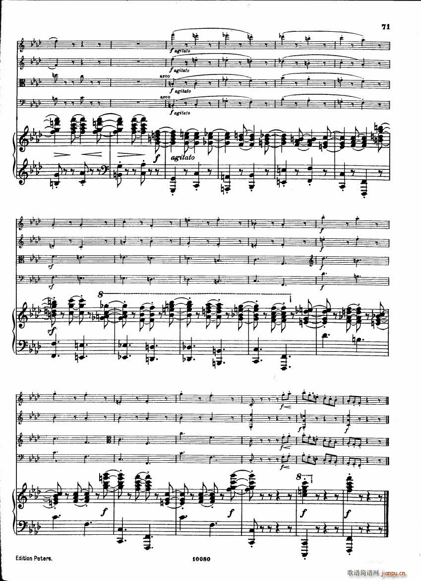 Brahms op 34 Piano Quintet f minor score ()28