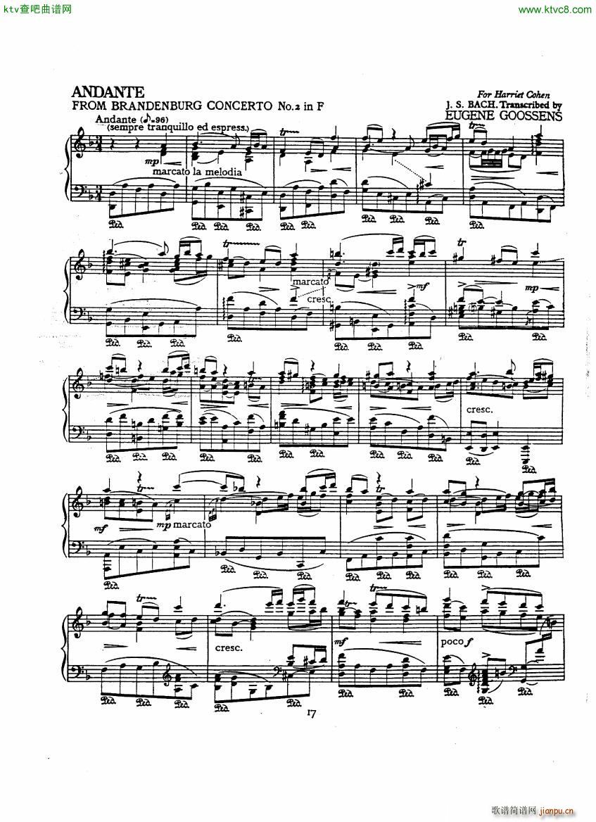 Bach JS A transcription book for Harriet Cohen()20
