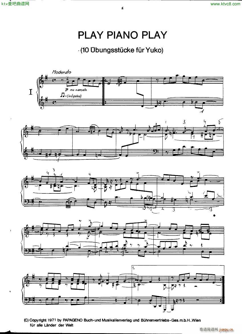 gulda playpianoplay(钢琴谱)1