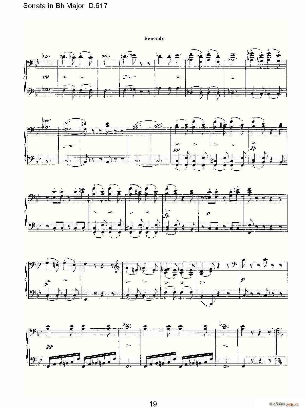 Sonata in Bb Major D.617(ʮּ)19