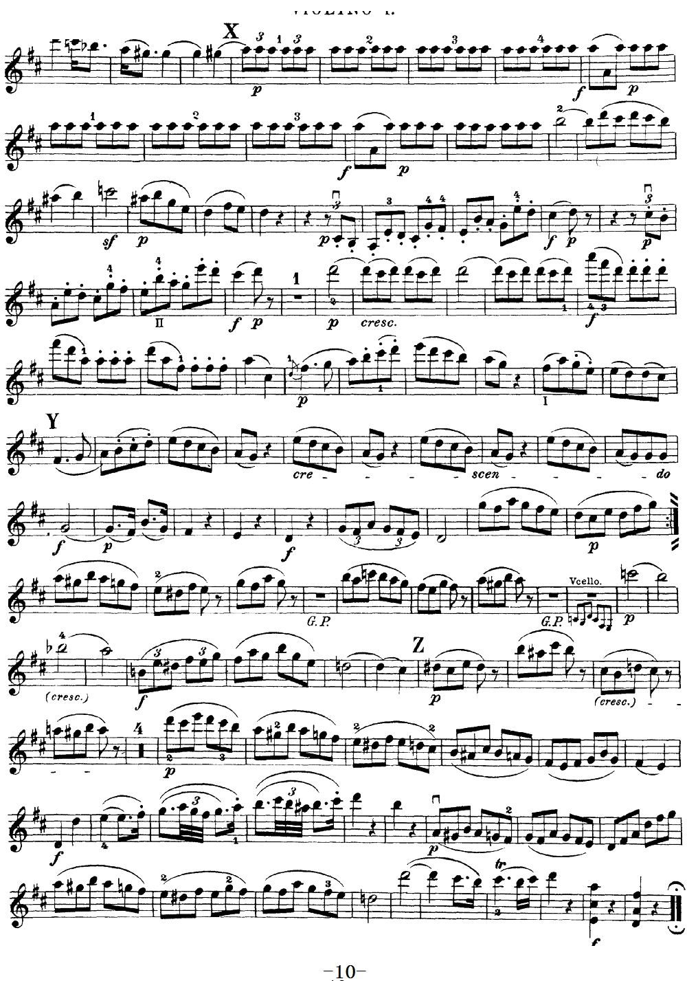 Mozart Quartet No 20 in D Major K 499 Violin 1(ʮּ)10