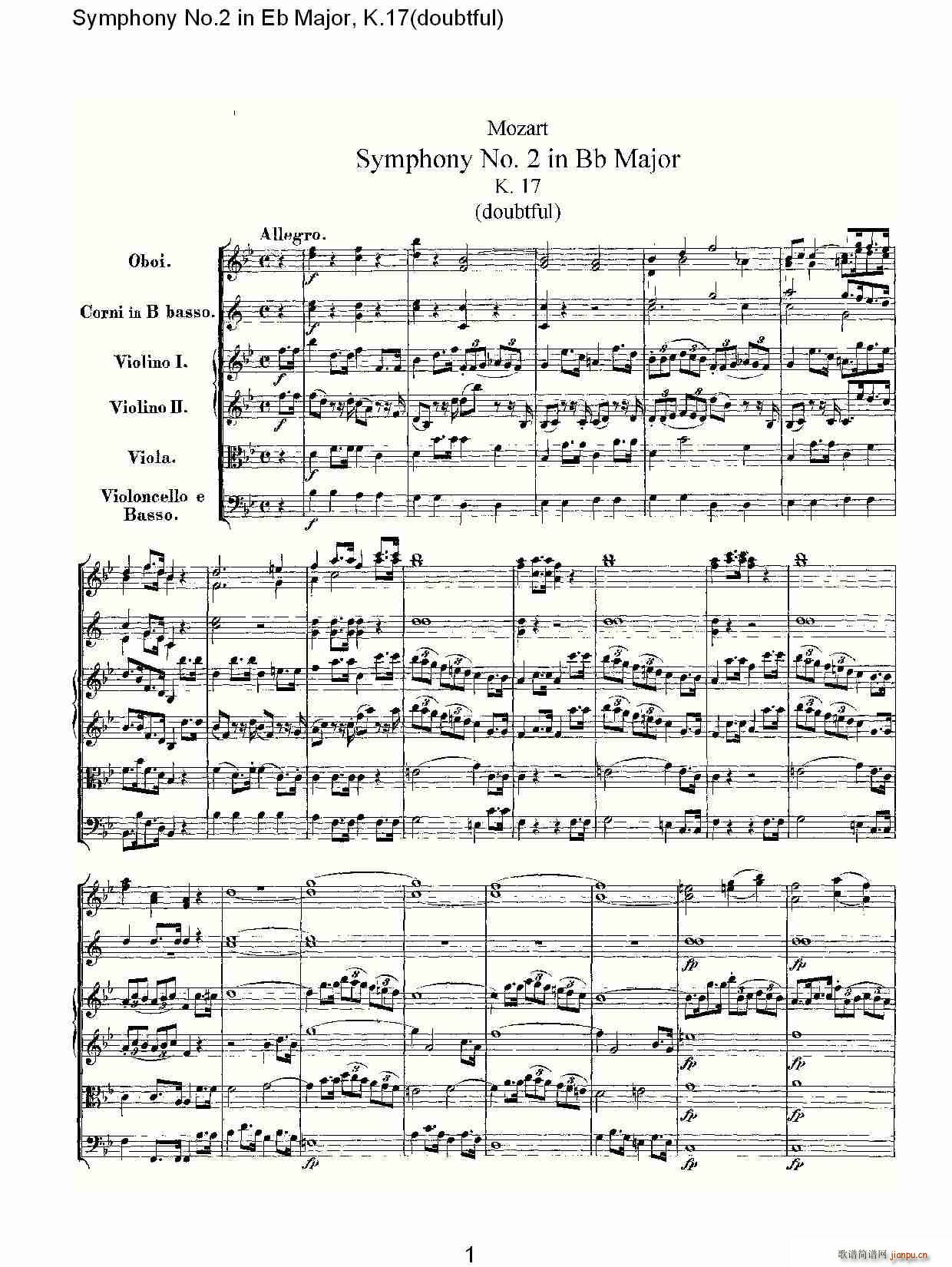 Symphony No.2 in Bb Major(ʮּ)1