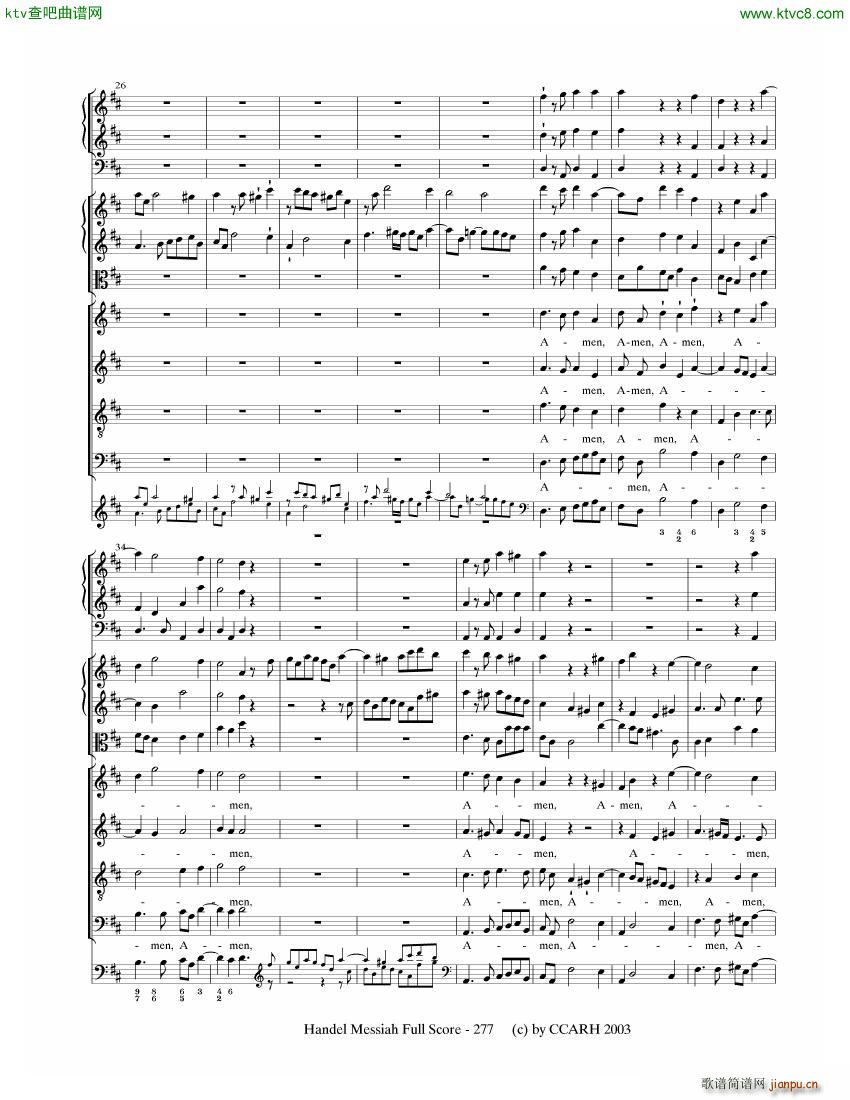 G F Handel Messiah Open Score ()36