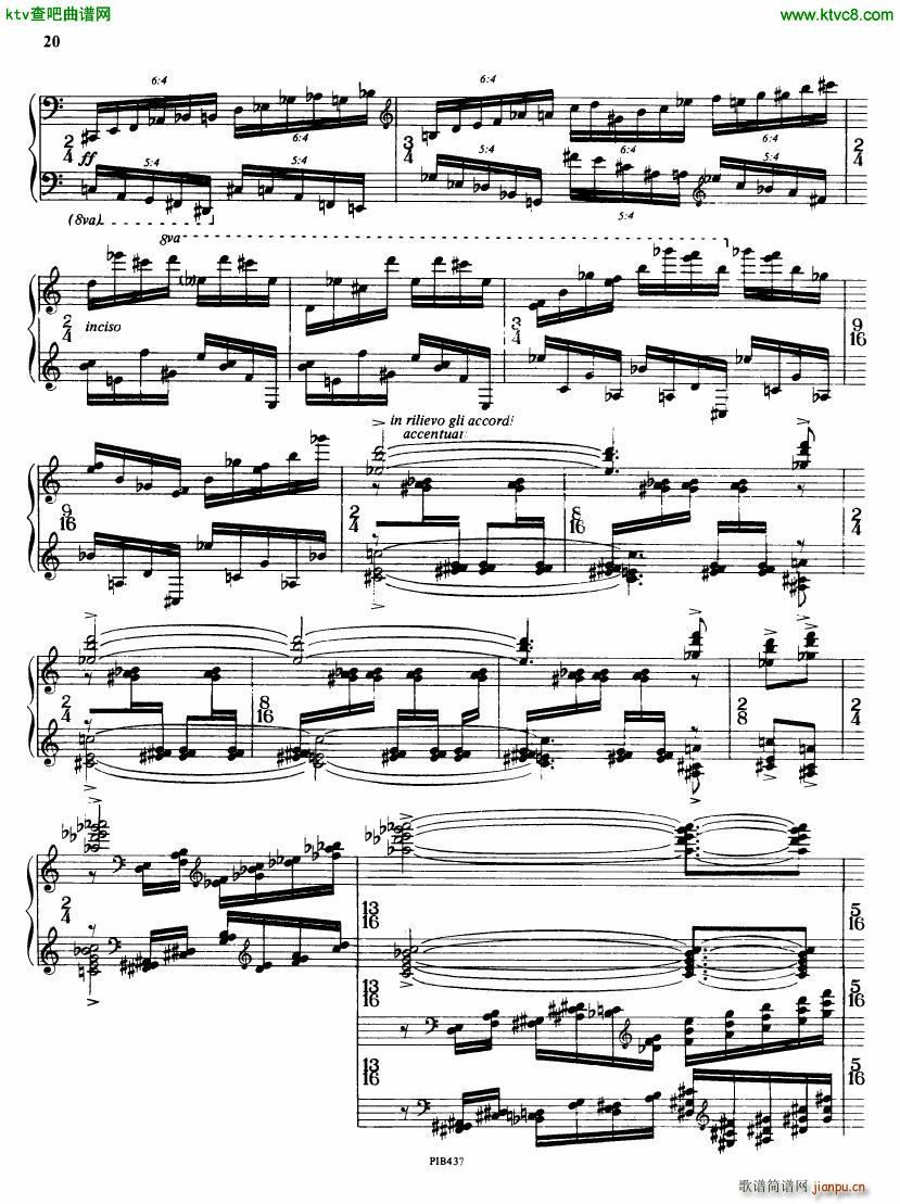 Ginastera op 53 Sonata No 2()20