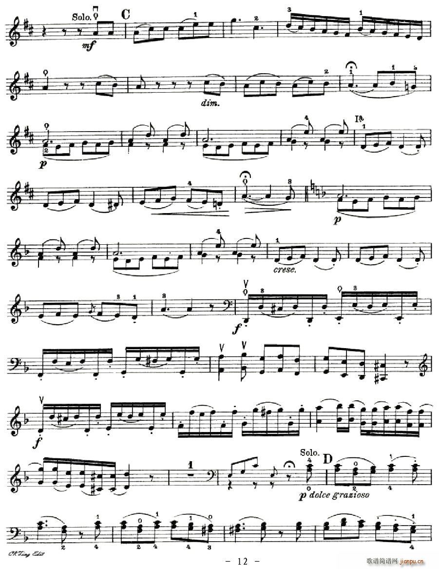 J. Haydn Concerto in D Major()12
