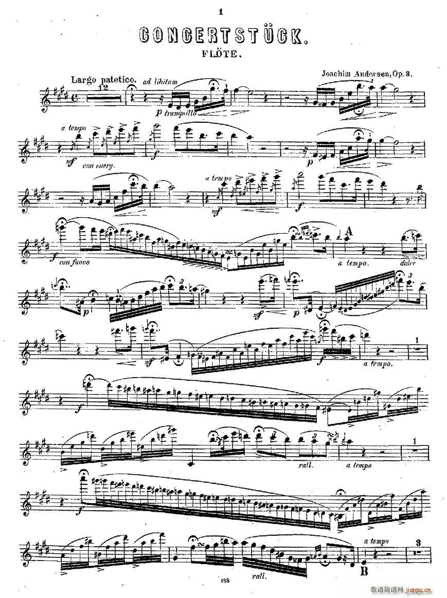 Concertstck . Op. 3. - flute part only(ʮּ)1