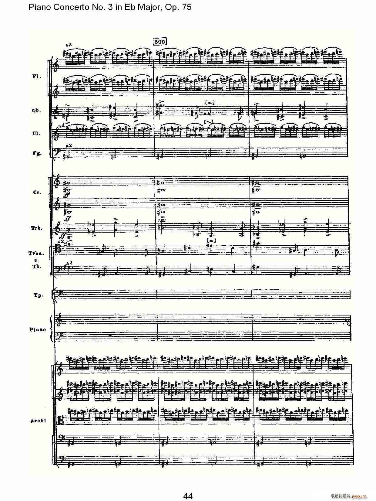 Piano Concerto No.3 in Eb Major, Op.75()14