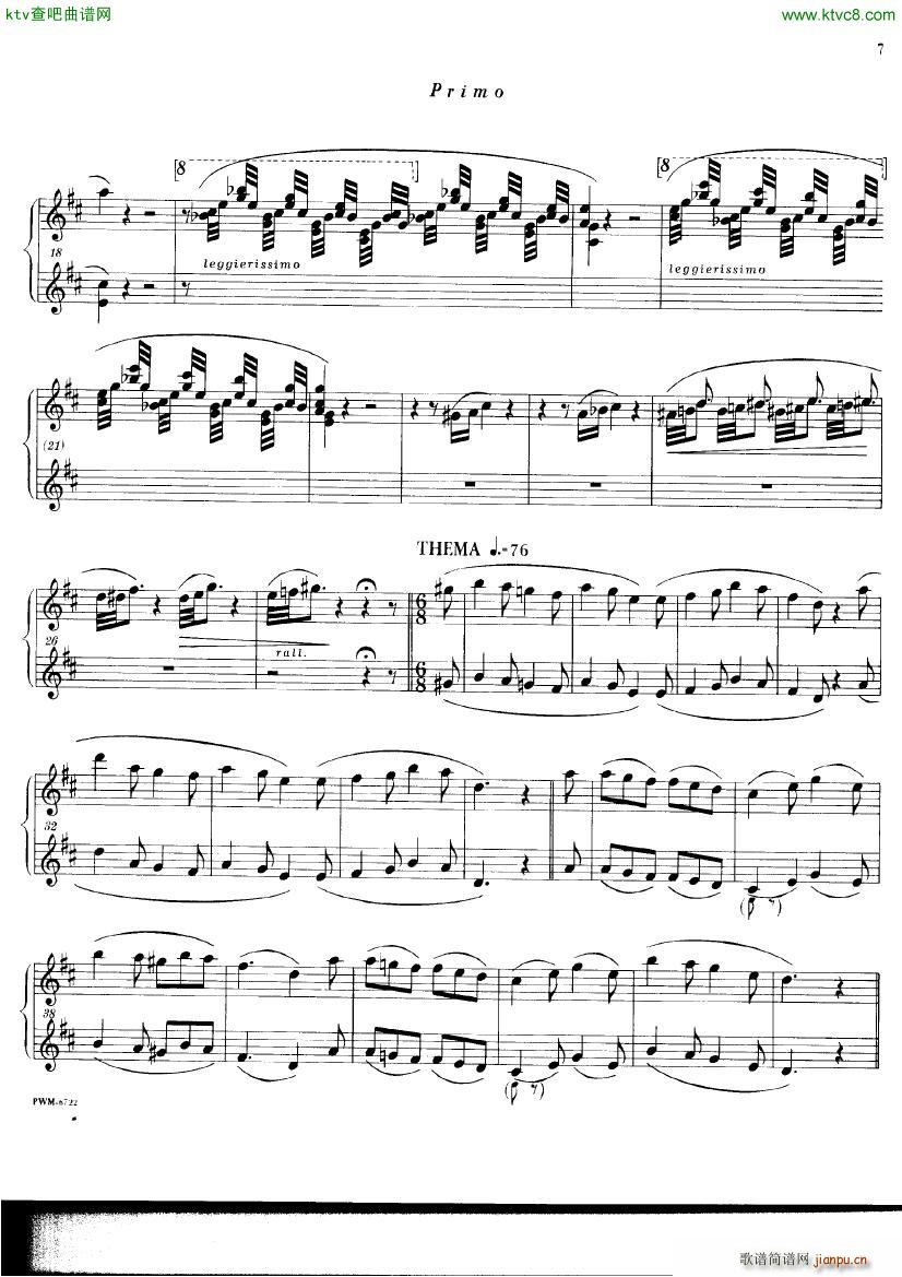 Chopin ekier variations in D()5