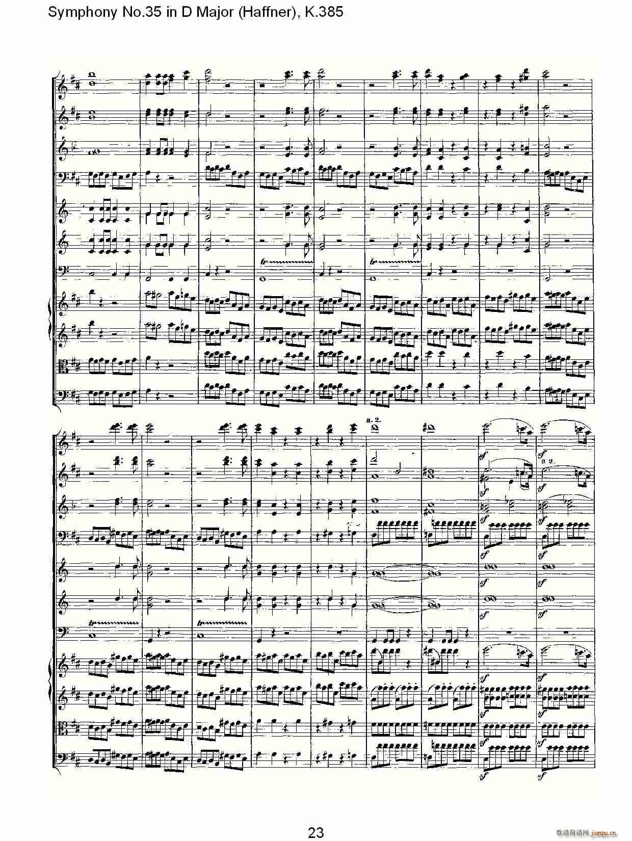 Symphony No.35 in D Major, K.385(ʮּ)23