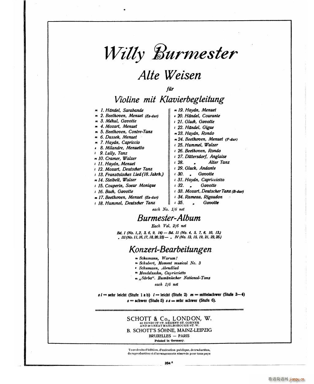 Bowen Humoresque for violin and piano()23