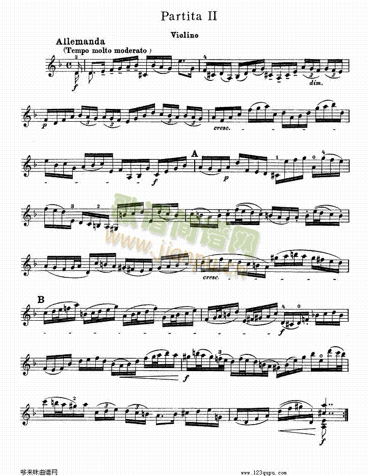 巴赫小提琴变奏曲2(其他乐谱)1